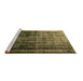 Sideview of Machine Washable Persian Brown Traditional Rug, wshtr3243brn