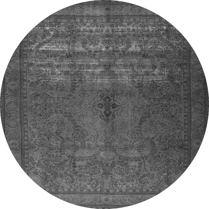 Machine Washable Persian Gray Traditional Rug, wshtr3244gry