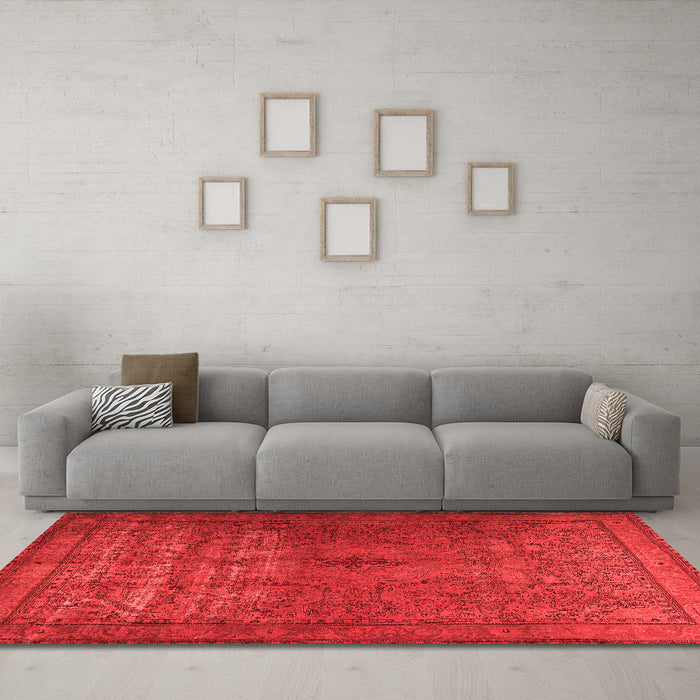 Traditional Red Washable Rugs