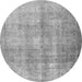 Machine Washable Persian Gray Traditional Rug, wshtr3245gry