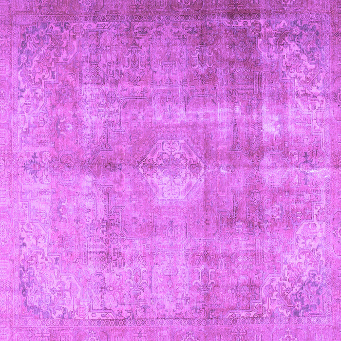 Square Persian Purple Traditional Rug, tr3245pur