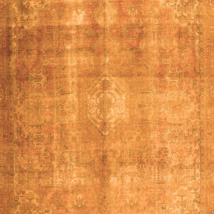 Serging Thickness of Machine Washable Persian Orange Traditional Area Rugs, wshtr3245org
