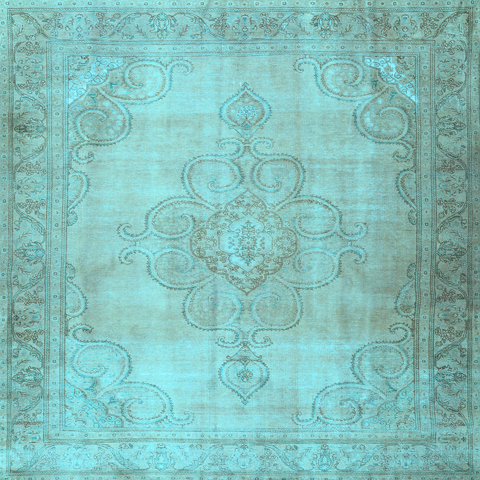 Square Persian Light Blue Traditional Rug, tr3246lblu