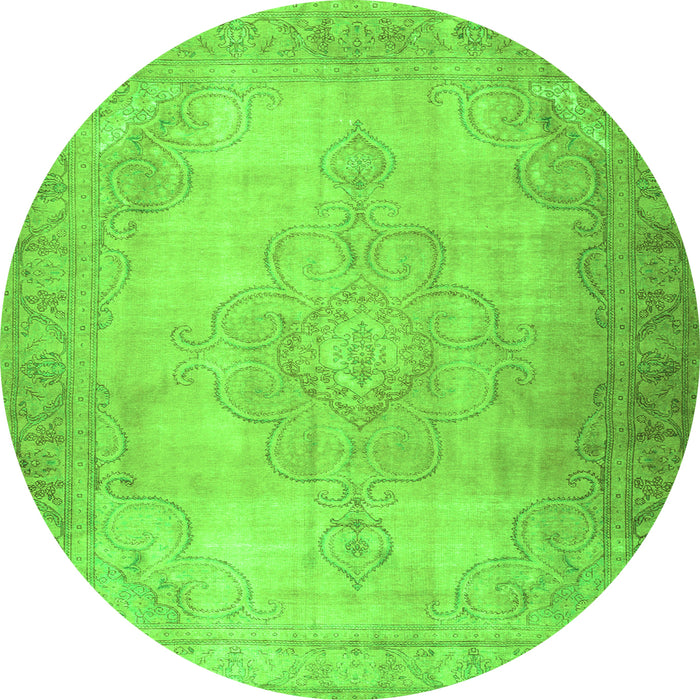 Machine Washable Persian Green Traditional Area Rugs, wshtr3246grn