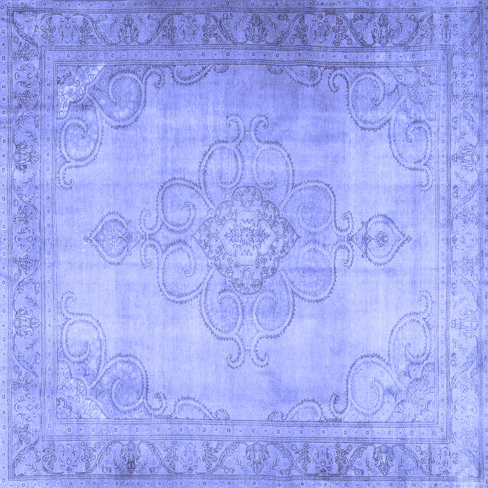 Square Persian Blue Traditional Rug, tr3246blu