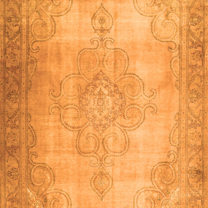 Serging Thickness of Machine Washable Persian Orange Traditional Area Rugs, wshtr3246org