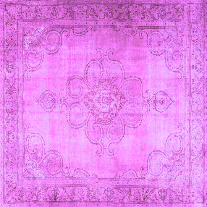 Square Persian Purple Traditional Rug, tr3246pur