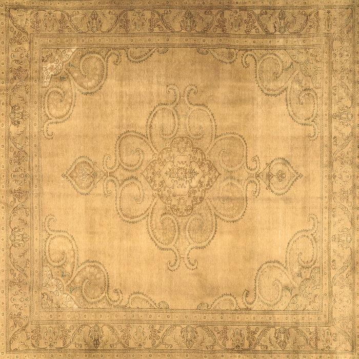 Square Persian Brown Traditional Rug, tr3246brn
