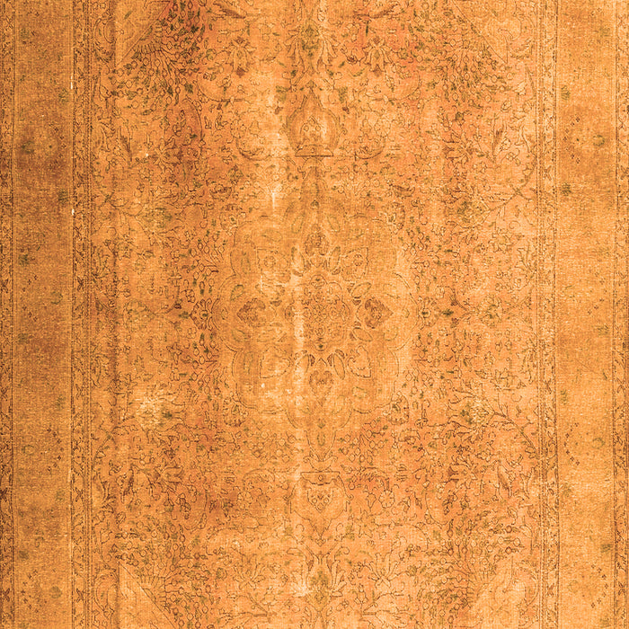 Serging Thickness of Machine Washable Persian Orange Traditional Area Rugs, wshtr3247org