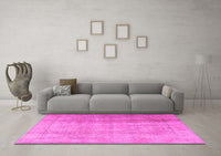 Machine Washable Persian Pink Traditional Rug, wshtr3247pnk