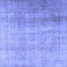 Square Persian Blue Traditional Rug, tr3247blu
