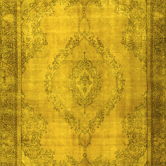 Machine Washable Persian Yellow Traditional Rug, wshtr3248yw