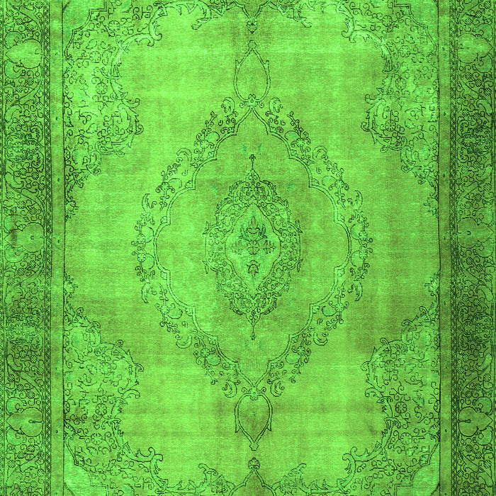 Serging Thickness of Machine Washable Persian Green Traditional Area Rugs, wshtr3248grn