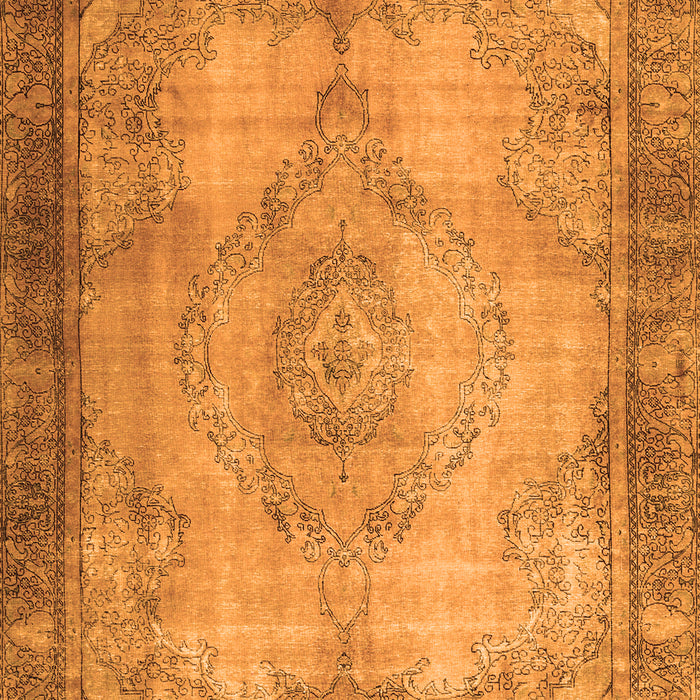 Serging Thickness of Machine Washable Persian Orange Traditional Area Rugs, wshtr3248org