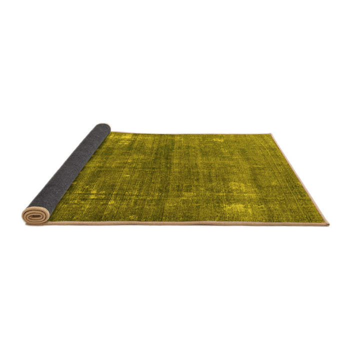 Sideview of Persian Yellow Traditional Rug, tr3249yw