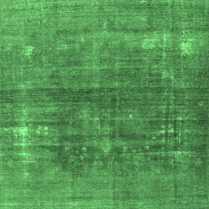 Square Persian Emerald Green Traditional Rug, tr3249emgrn