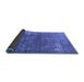 Sideview of Persian Blue Traditional Rug, tr3249blu