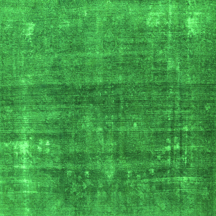 Serging Thickness of Machine Washable Persian Green Traditional Area Rugs, wshtr3249grn