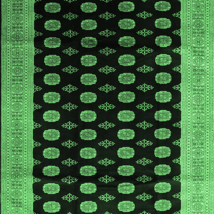 Machine Washable Persian Emerald Green Traditional Area Rugs, wshtr324emgrn