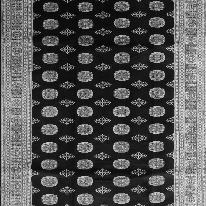 Serging Thickness of Machine Washable Persian Gray Traditional Rug, wshtr324gry