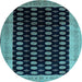 Round Persian Light Blue Traditional Rug, tr324lblu