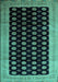 Machine Washable Persian Turquoise Traditional Area Rugs, wshtr324turq