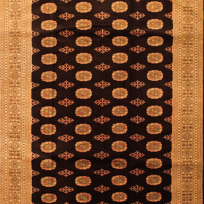 Serging Thickness of Machine Washable Persian Orange Traditional Area Rugs, wshtr324org