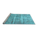 Sideview of Machine Washable Persian Light Blue Traditional Rug, wshtr3250lblu