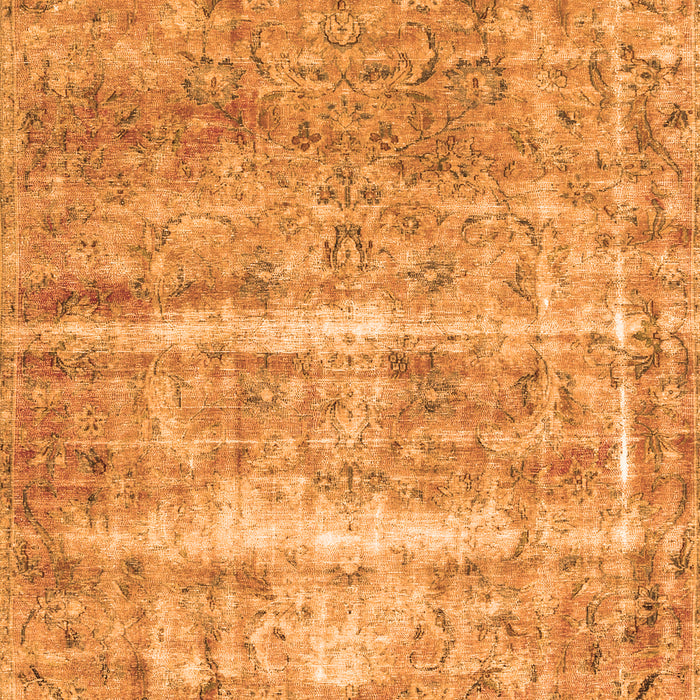 Serging Thickness of Machine Washable Persian Orange Traditional Area Rugs, wshtr3250org