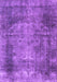 Machine Washable Persian Purple Traditional Area Rugs, wshtr3251pur