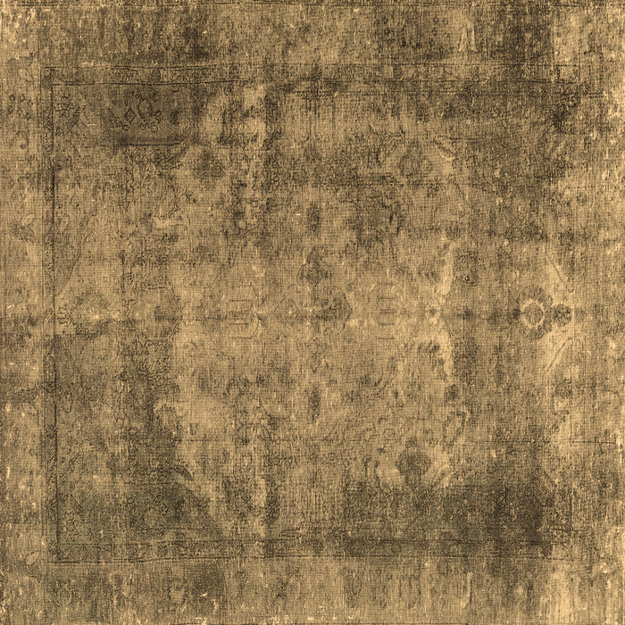 Square Machine Washable Persian Brown Traditional Rug, wshtr3251brn