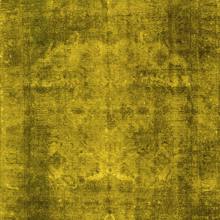 Machine Washable Persian Yellow Traditional Rug, wshtr3251yw