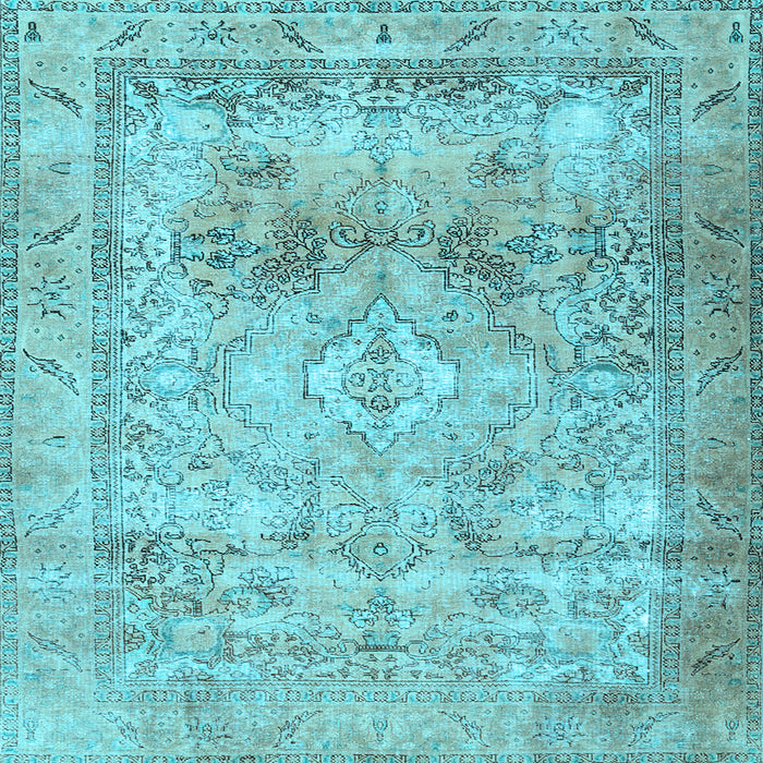 Square Persian Light Blue Traditional Rug, tr3252lblu