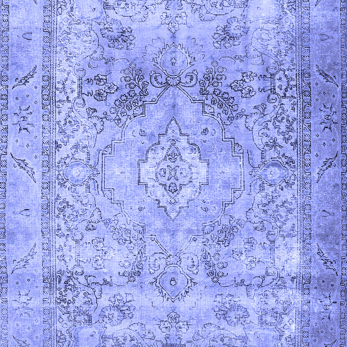 Machine Washable Persian Blue Traditional Rug, wshtr3252blu