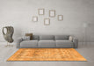 Machine Washable Persian Orange Traditional Area Rugs in a Living Room, wshtr3252org