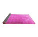 Sideview of Persian Pink Traditional Rug, tr3253pnk