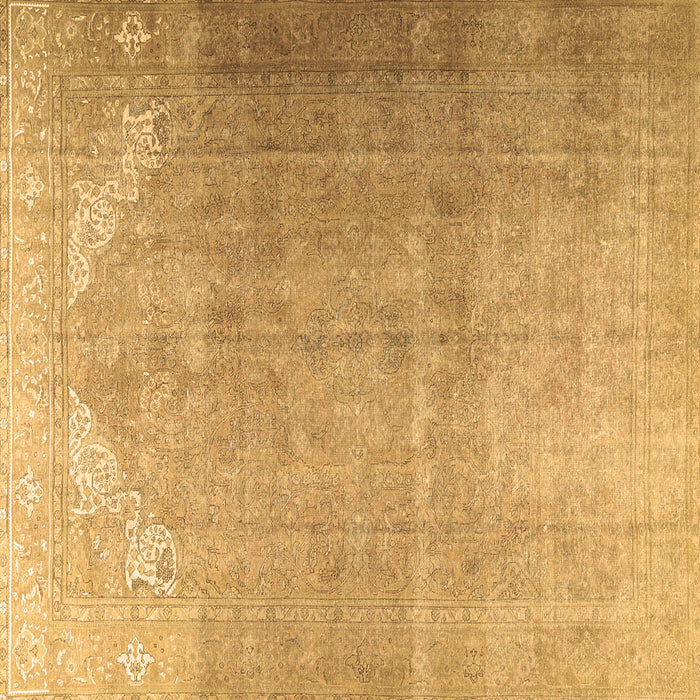 Square Persian Brown Traditional Rug, tr3253brn