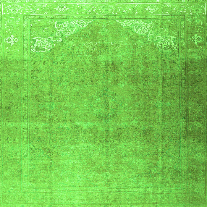 Serging Thickness of Persian Green Traditional Rug, tr3253grn