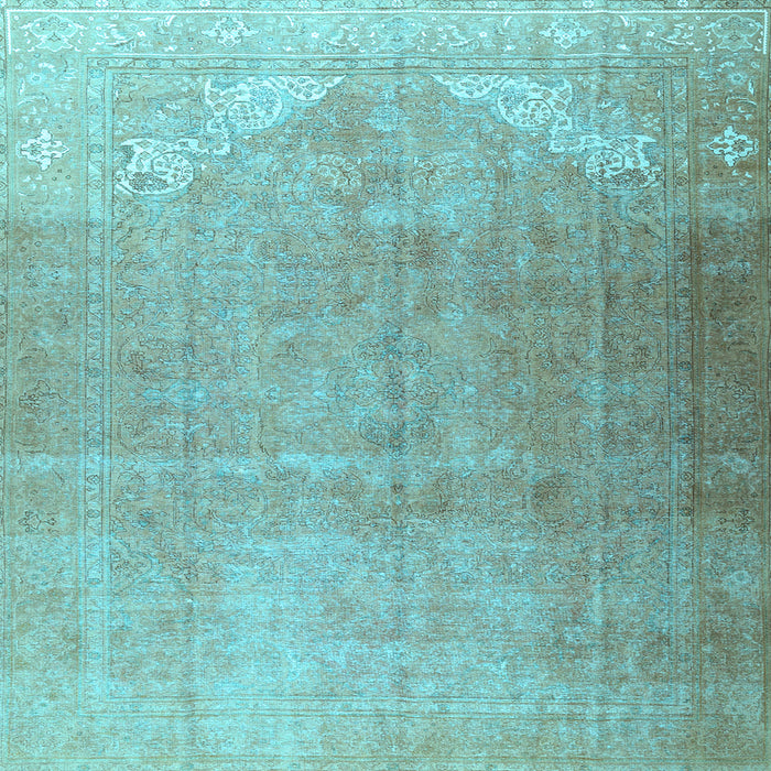 Square Persian Light Blue Traditional Rug, tr3253lblu