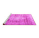 Sideview of Machine Washable Persian Pink Traditional Rug, wshtr3254pnk