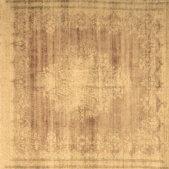 Square Persian Brown Traditional Rug, tr3254brn