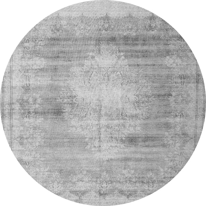 Square Persian Gray Traditional Rug, tr3254gry