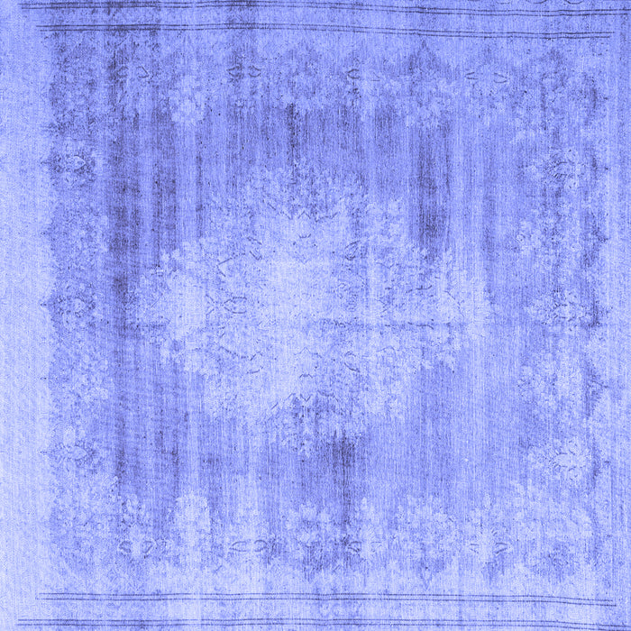 Square Persian Blue Traditional Rug, tr3254blu