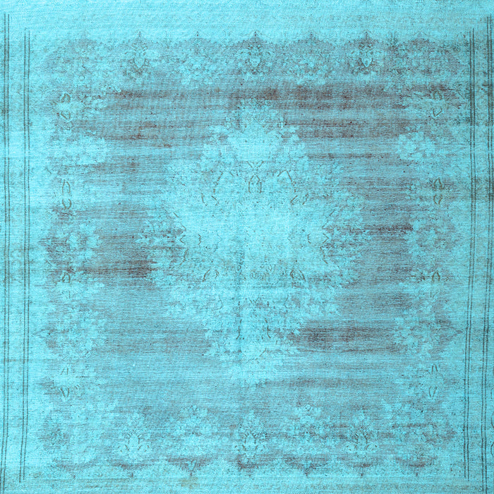 Square Persian Light Blue Traditional Rug, tr3254lblu