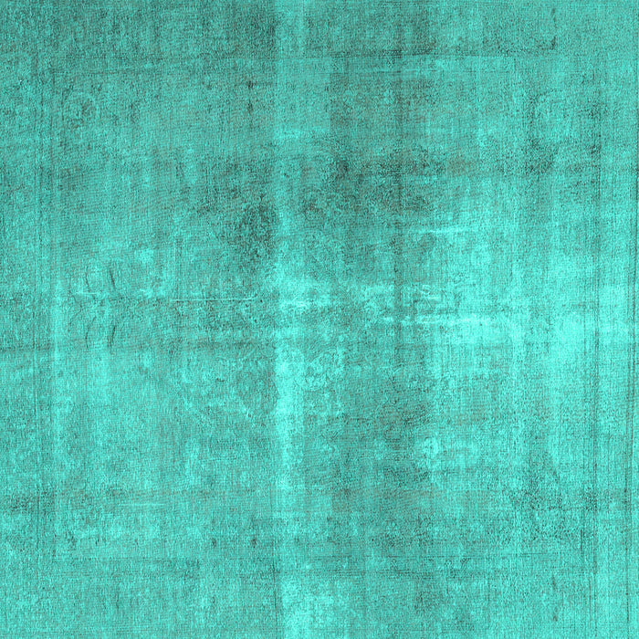 Square Machine Washable Persian Turquoise Traditional Area Rugs, wshtr3255turq