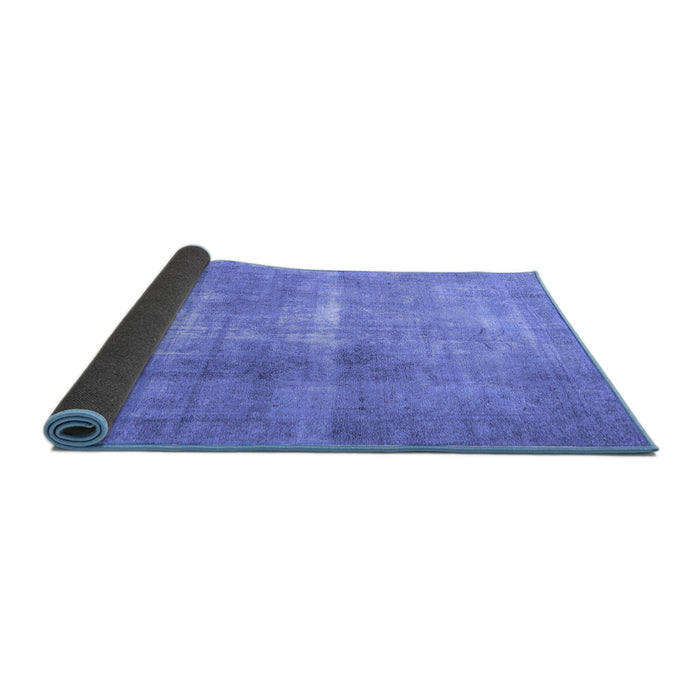 Sideview of Persian Blue Traditional Rug, tr3255blu