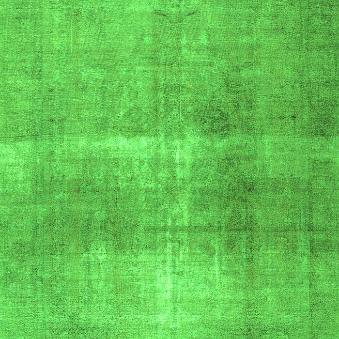 Serging Thickness of Machine Washable Persian Green Traditional Area Rugs, wshtr3255grn