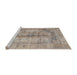 Sideview of Machine Washable Traditional Dark Almond Brown Rug, wshtr3256