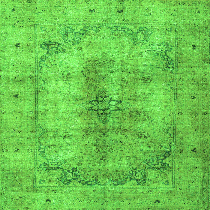 Serging Thickness of Persian Green Traditional Rug, tr3256grn