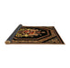 Sideview of Traditional Saddle Brown Persian Rug, tr3257